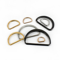MeeTee F4-7 10-75mm En Forme De D Anneau Boucle D'alliage de Matériel Semi-circulaire Bouton Sac Sangle Connexion D Boutons Accessoires Bagagerie