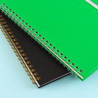 Carnet de notes A5 à spirale avec couverture rigide en PU, personnalisable, pour étudiants, avec sangle simple, 50 feuilles