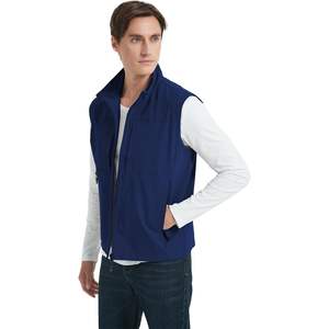 2025เสื้อแขนกุดมีซิปซอฟต์เชลล์น้ำหนักเบาสำหรับผู้ชายเสื้อแขนกุดมีโลโก้ตามสั่งแจ๊กเก็ตประสิทธิภาพพิมพ์ลายพร้อมเทคนิค - Product Image 6