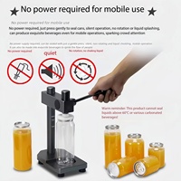 Scelleuse manuelle pour canettes en plastique, adaptée aux canettes de bubble tea et de boissons, nouveau produit populaire, portable et léger, 51 mm