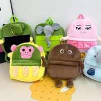 Sac à dos en peluche mignon en gros, grande capacité, doux, motif dessin animé, pour l'école, les voyages, cadeau, OEM