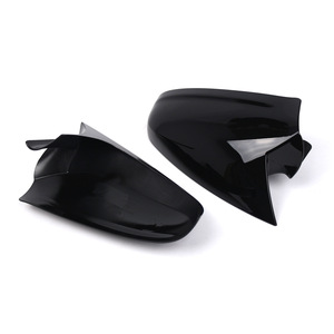 Opel Astra H Rearview Mirror Housing Glossy Black <b>ABS</b> Full Set 6428200 Adhesive On Type - Product Image 2