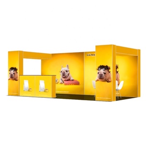 Tầng Thường Vụ <span class=keywords><strong>Backlit</strong></span> Căng Thẳng Vải Hiện Đại Triển Lãm Hộp Ánh Sáng 20X20 Triển Lãm Thương Mại Booth Hiển Thị - Product Image 4