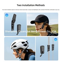 Headset Outdoor Tahan Air IPX6 Baru untuk Helm Motor, Model Topi, Interkom Dua Orang, Olahraga