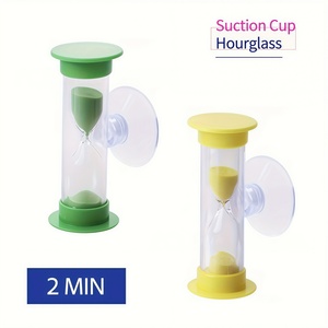 Reloj de Arena de Plástico con Ventosa, Hecho a Mano, con Intervalos de 1/2/3/4/5 Minutos, Material ABS, Duradero y Ligero - Product Image 5