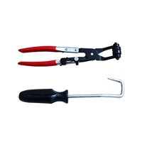 Jeu de 9 pinces à collier pour tuyaux – Outil de maintenance pour conduites d'eau de voiture – Ensemble de pinces combinées pour radiateur automobile
