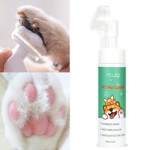 Cuidado de las patas de mascotas Juego 4 en 1 Ingredientes naturales Sin enjuague Limpiador profundo de patas de gato para perros Limpiador de patas Espuma Champú para mascotas <span class=keywords><strong>con</strong></span> cepillo para perros - Product Image 3