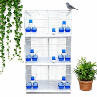 Cage à oiseaux en grillage métallique de différentes tailles pour perroquets, canaris et autres oiseaux, facile à nettoyer, idéale pour l'élevage