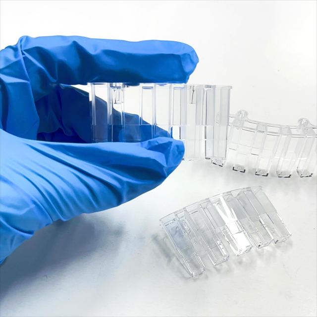 9 Hole Transparent Plastic Cuvette Strip for Mindray BS120 BS240 Biochemistry Analyzer Reusable Anti Jamming Design