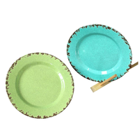 Assiette de fête en mélamine de qualité alimentaire A5, 100 % mélamine, écologique, vaisselle en céramique