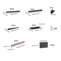YOUPON Étagère murale de rangement multi-niveaux en alliage d'aluminium économique et durable pour la cuisine à domicile