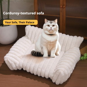 Nueva <span class=keywords><strong>Cama</strong></span> Grande y Suave para Mascotas, Sofá Cuadrado de Pana, para Perros y Gatos, Colchón Grueso, Cómodo y Ecológico, <span class=keywords><strong>Nido</strong></span> Cálido para Interiores - Product Image 1