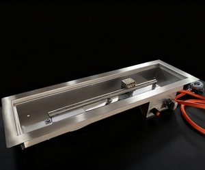 ชุดเตาก๊าซไฟเนิร์ทรงสี่เหลี่ยมผืนผ้าขนาด700X220มม. ทำจากสเตนเลสสตีล - Product Image 4