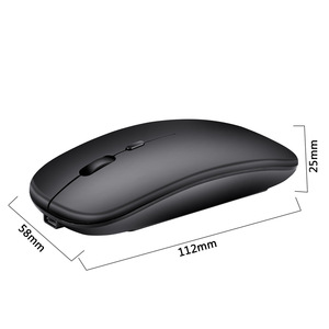 Ratón recargable <span class=keywords><strong>barato</strong></span> de fábrica, ratón inalámbrico para juegos Bluetooth de 2,4 Ghz para oficina, <span class=keywords><strong>PC</strong></span>, portátil, tableta, logotipo personalizable - Product Image 1