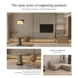 Muebles de Dormitorio Modernos de Madera Maciza para Hotel <span class=keywords><strong>Cinco</strong></span> Estrellas Estilo Panel Personalizados de Fábrica para Sala de Estar y Dormitorio - Product Image 6