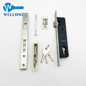 <span class=keywords><strong>Serrure</strong></span> de porte de magasin Wellone, corps de <span class=keywords><strong>serrure</strong></span> à mortaise moderne à point unique, acier inoxydable, porte en bois, entraxe de 25*85, sécurité de la porte - Product Image 6