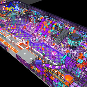 Toboggans gonflables sur le thème de la forêt pour enfants, équipement de jeu intérieur, trampoline, <span class=keywords><strong>piscine</strong></span> à balles, taille personnalisée pour centre commercial - Product Image 1