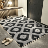 Tapis de luxe en jacquard imitation cachemire, doux et durable, couverture complète pour salon, chambre et bureau