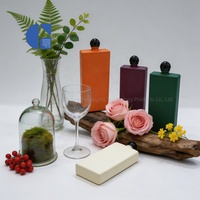 Botella de Perfume de Vidrio de Lujo, Multiusos, 30ml 50ml 100ml, Recargable, con Pulverizador y Tapa