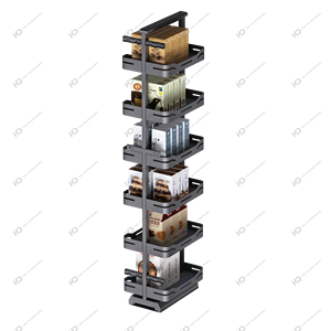 HD Magic <strong>Corner</strong> Accessory Pantry <strong>Unit</strong> 4 5 6 Layers Pull Out Sliding Wire Larder Basket Kitchen Storage Pull Out Basket - Product Image 5