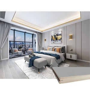 Modern lüks yatak odası arka plan dekoratif PVC WPC duvar panelleri - Product Image 3