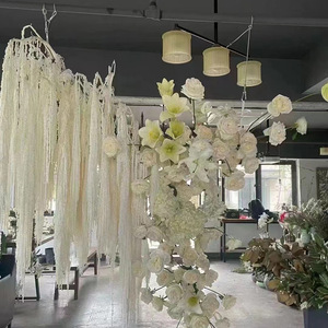 Commercio all'Ingrosso 5 Pezzi Piante Naturali Fiori di Amaranto Pendulo Conservati Amaranthus Caudatus per Decorazione di Matrimonio - Product Image 2