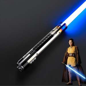 ดาบไลท์เซเบอร์ของออบีวัน สตาร์วอร์ส รุ่นขายดีที่สุด ด้ามโลหะ ใบมีดสำหรับการดวลหนัก ปรับเปลี่ยนสีได้ไม่จำกัด ของเล่นมีไฟ - Product Image 1