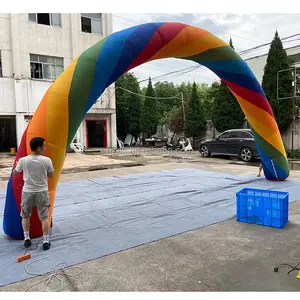 Outdoor Inflatable Rainbow Arch Inflatable Archway for Pride Advertising