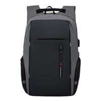 Sac à dos USB multifonctionnel de grande capacité pour hommes mallette d'affaires sac à bandoulière pour ordinateur portable fermeture éclair impression de logo personnalisable