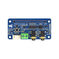 Papan Pengembangan Ekspansi Audio Mikrofon Ganda Raspberry Pi 4B DA7212 I2S Stereo Codec Adapter