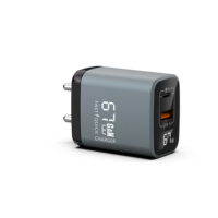 Chargeur USB-C 67W avec affichage LED, bloc de charge GaN avancé, chargeur mural rapide compact pour MacBook Pro/Air, Dell XPS, iPhone