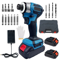 Nouvelle perceuse à percussion sans fil à batterie lithium 212,0 Ah, sans balais, avec mandrin hexagonal 1/4 pouce, idéale pour le travail du bois, le bricolage et les améliorations domestiques – Vente Flash