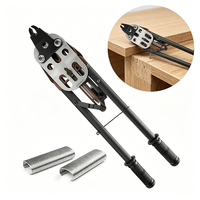 Pince à anneaux de ferme manuelle portable pour sertissage, en aluminium et bronze, multi-usages pour bricolage, clôtures de jardin, construction de poulaillers et enclos extérieurs