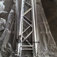 Structure de scène en treillis 3x3x3m pour éclairage intérieur, affichage, sonorisation pliable, en aluminium noir, pour système Line Array DJ