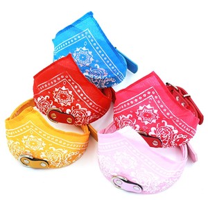 Colorido sólido personalizado Color perro Bandana Collar XL/XXL/tamaños pequeños ecológico PU poliéster Metal luces bufanda Decoración - Product Image 3