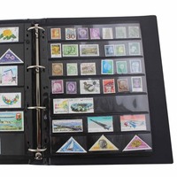 Pages à 9 trous pour album de timbres, albums de collection de timbres, collection de billets de banque, PVC à feuilles mobiles, 12 modèles