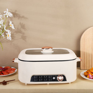 Mini-cuiseur électrique intelligent sans fil multifonctionnel 5 L 1335 W avec cuve intérieure carrée antiadhésive pour la maison et le commerce - Product Image 3