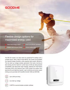 Convertisseur solaire hybride haute efficacité 10 kW <span class=keywords><strong>GW10K</strong></span> MS G30 monophasé à onde sinusoïdale pure certifié CE pour usage domestique - Product Image 2