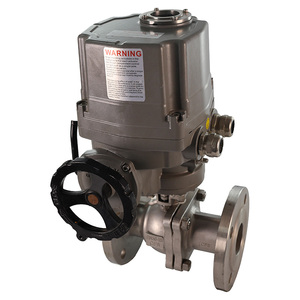 Vannes à boisseau sphérique intelligentes motorisées à 2 voies en acier inoxydable standard, à bride, OEM TOQG-94C2-16-P, robustes - Product Image 4