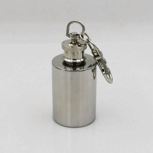 Stainless Steel <b>Mini</b> Flask With Thermal Insulation and Vacuum Flask Keychain Accessory - Product Image 5