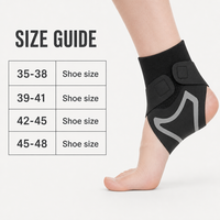 Attelle de cheville en Y à compression réglable pour la course, le basketball, l'entraînement physique et les sports – Soutien sécurisé de la cheville