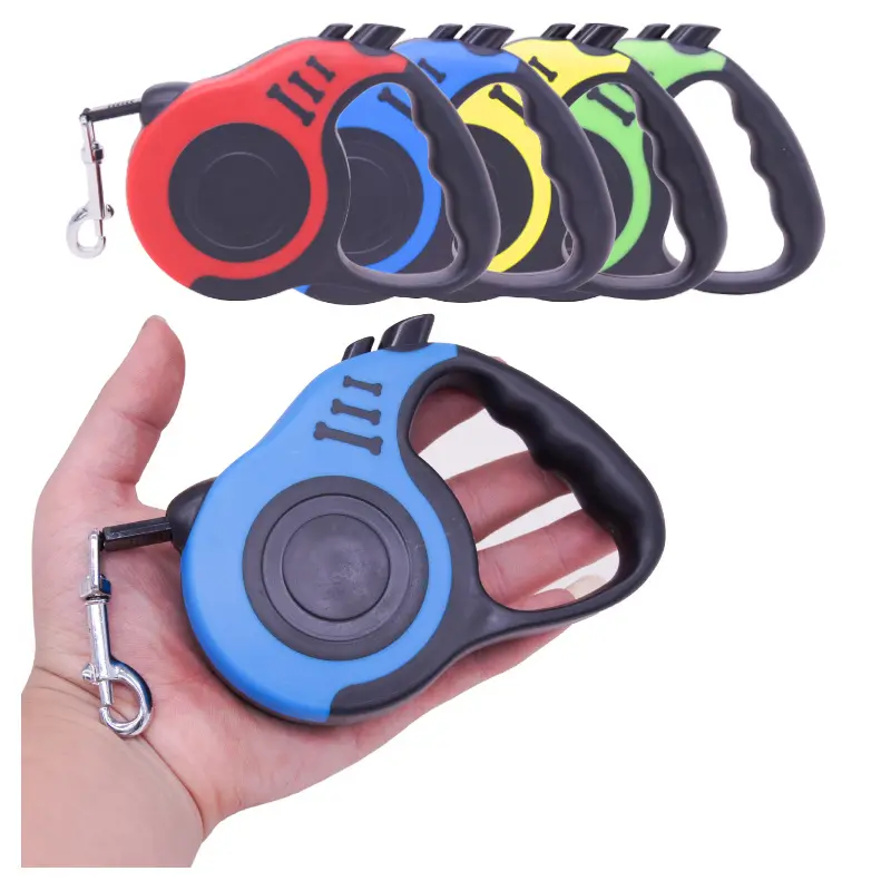 BOSI New wholesale Custom Logo Heavy Duty 3/5M Flexible Auto Reflective Lead Dog Retractable Leash