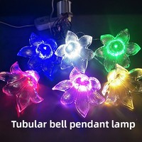 Pendentifs LED en gros en forme de cœur, de pomme, de dauphin et de lune, ornements suspendus, éclairage chaud IP65, best-seller