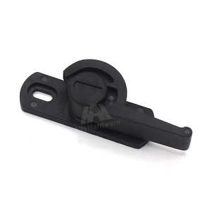Fermeture <span class=keywords><strong>centrale</strong></span> d'escargot de <span class=keywords><strong>PVC</strong></span> noir de ceinture de fenêtre coulissante de style moderne AL-15 avec le matériel en aluminium de serrure de croissant de lune - Product Image 2
