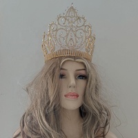 9 couronnes en strass argentés, personnalisés, vente en gros, en cristal doré, couronnes de princesse, reine, ajustables, livraison gratuite