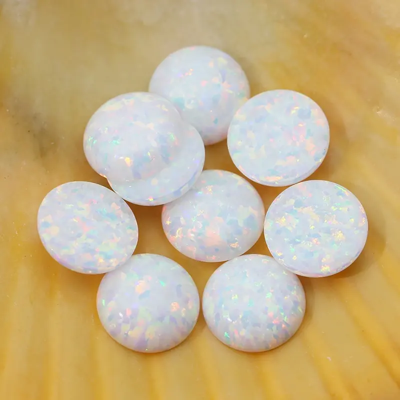 China factory wholesale price opal17 round Cabochon Opal