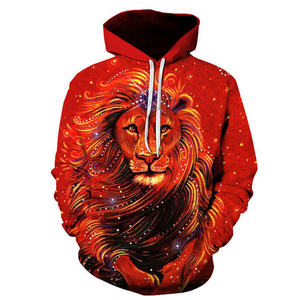 Felpe con cappuccio da <span class=keywords><strong>uomo</strong></span> taglie forti felpe con cappuccio 3D personalizzate Lion Tiger felpa con cappuccio Unisex da <span class=keywords><strong>uomo</strong></span> - Product Image 1