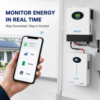 Kit Complet Système Solaire Autonome SNADI 5KW 10KW 15KW Kit Solaire Maison 5000W pour Système d'Énergie Solaire Domicile 10KW