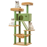 Arbre à chat moderne en sisal durable et écologique de 84,6 pouces à 5 niveaux avec emballage en carton