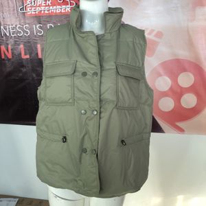 <span class=keywords><strong>Gilet</strong></span> en duvet de canard blanc pour <span class=keywords><strong>femme</strong></span>, court, coupe-vent, léger, <span class=keywords><strong>sans</strong></span> manches, mi-long, hiver - Product Image 6